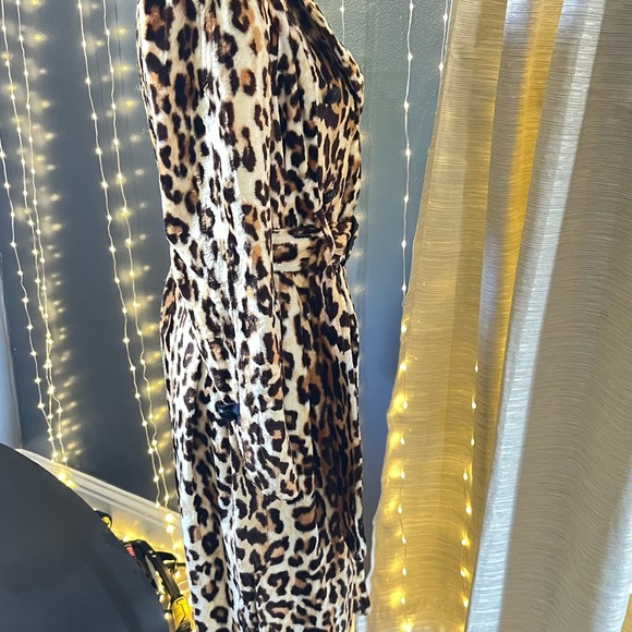 L.a.m.b leopard print trench/soft rare small - Picture 2 of 9